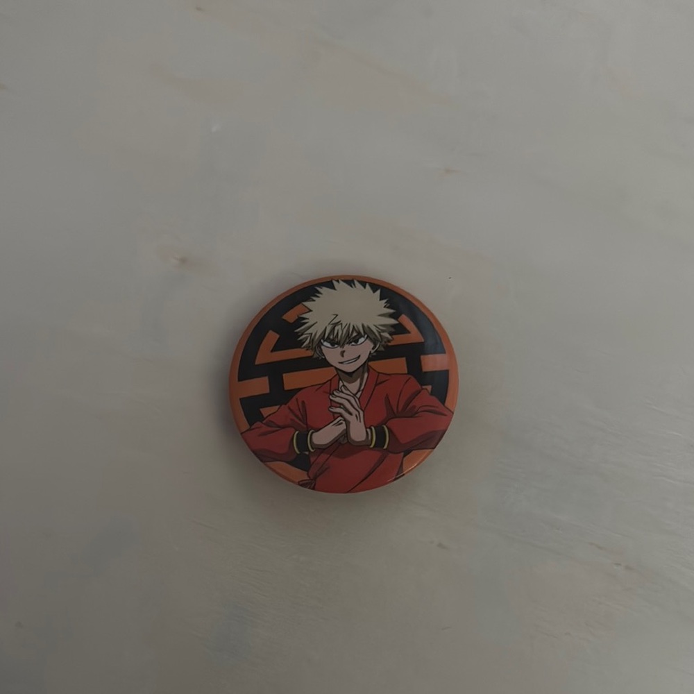 Bakugo Button Pin